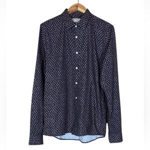 Fred Mello My Favorite shirt Dark blue with floral print Size XL